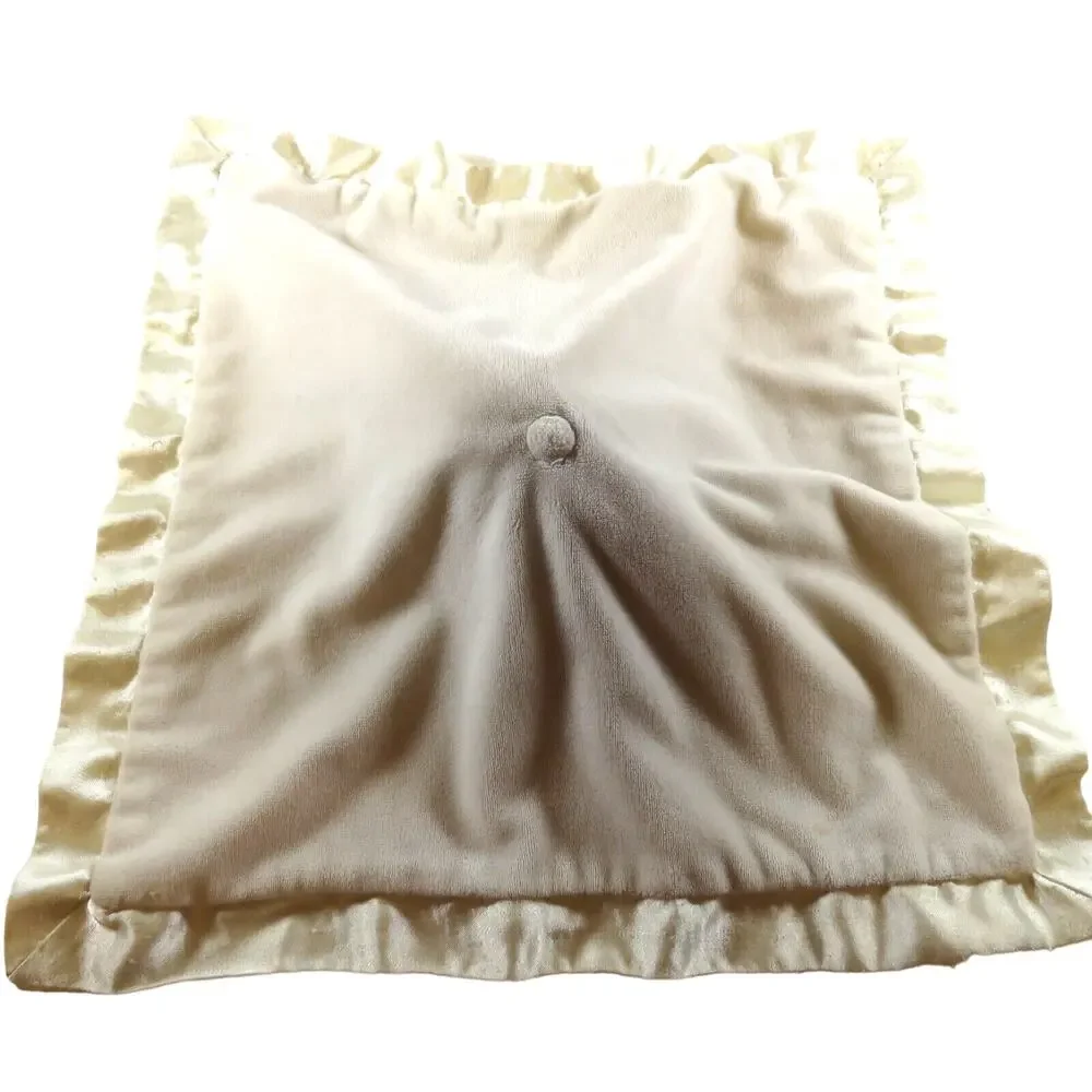 Douglas Baby Fox Lovey Security Blanket Woodland Mushrooms Satin Trim Blankie